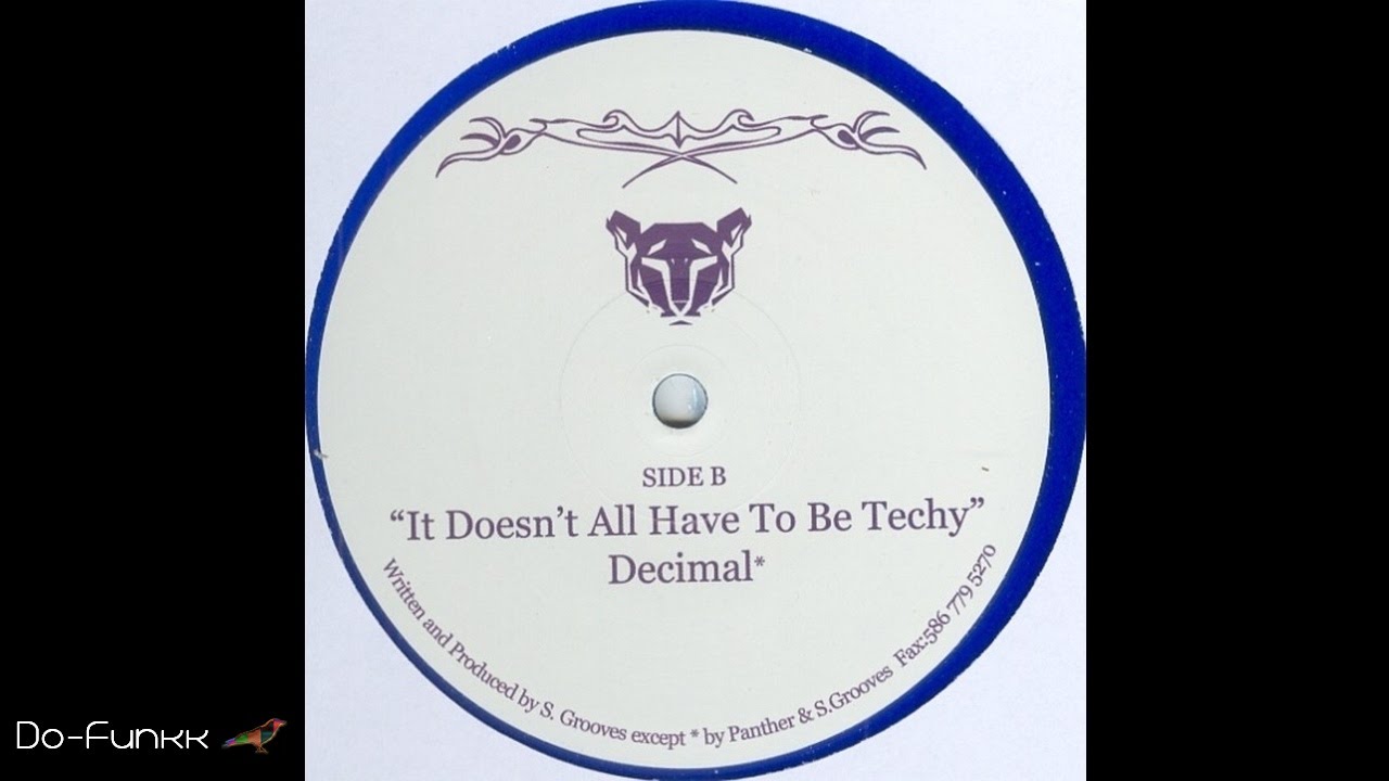 Scott Grooves - It Doesn't All Have To Be Techy