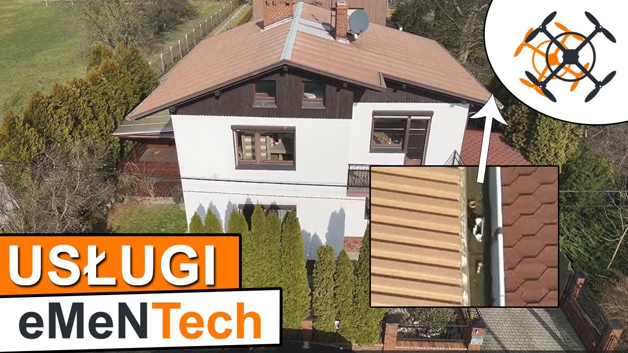 🏠🚧 Usługi dronem | Inspekcja dachu | Zlecenie @eMeNTech  👷🚦&bull;&bull;&bull;📌