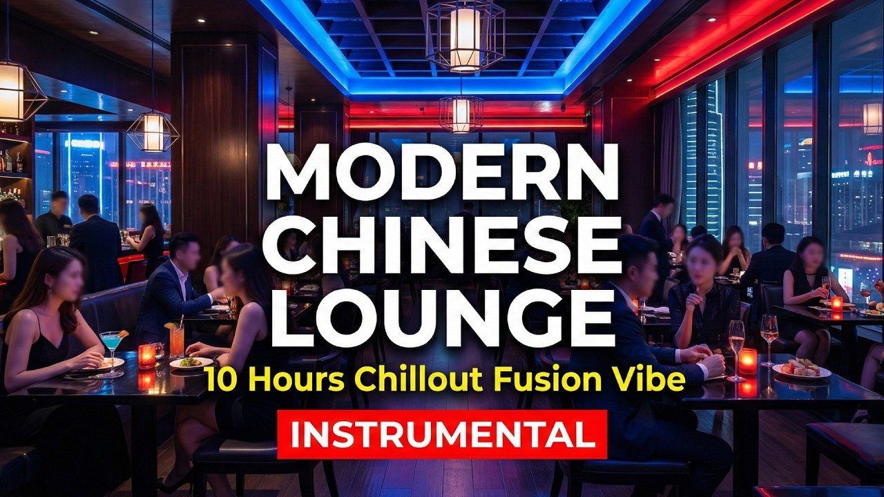 Modern Chinese Restaurant Lounge Music | 10 Hours Chillout Instrumental Background Songs