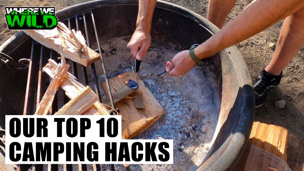 TOP 10 CAMPING HACKS, TIPS & TRICKS