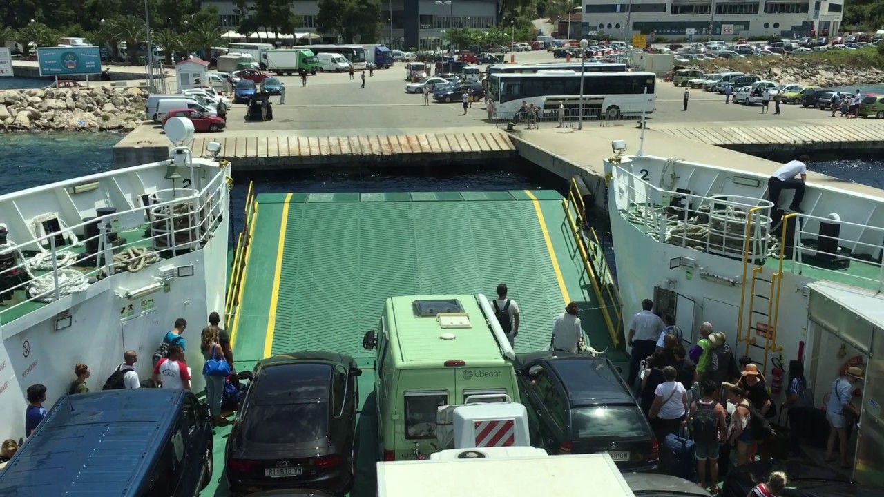 Arriving at Stari Grad - Hvar Croatia. Ferry boat from Split