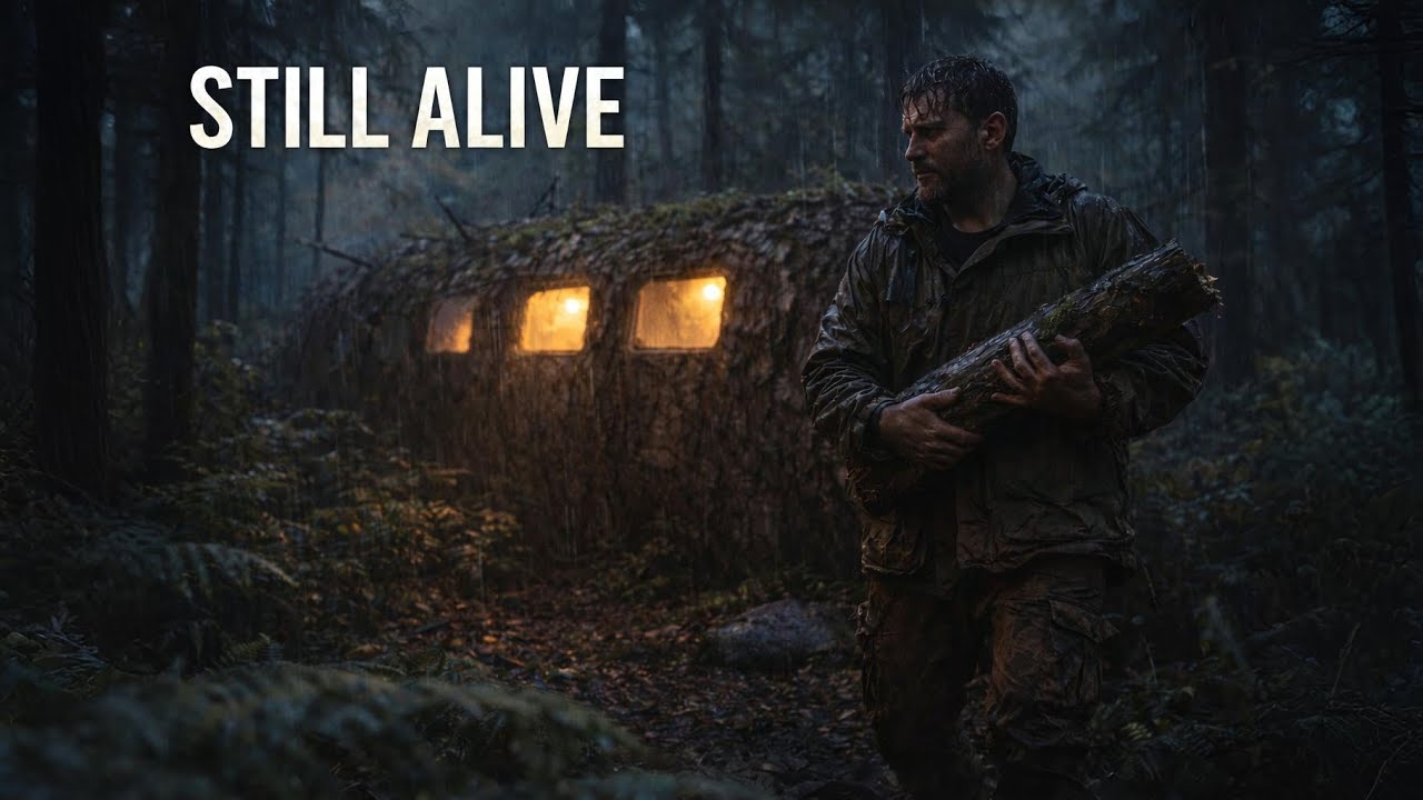 The Last Man on Earth Survives in a Crashed Airplane Hidden in the Forest