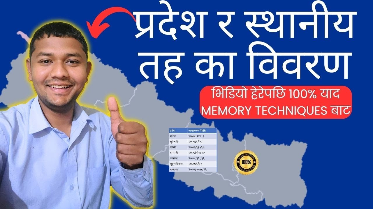 प्रदेश र स्थानीय तह का विवरणहरू Memory Technique बाट यसरी याद गर्नुस Loksewa/TSC by Mausam Chhinal