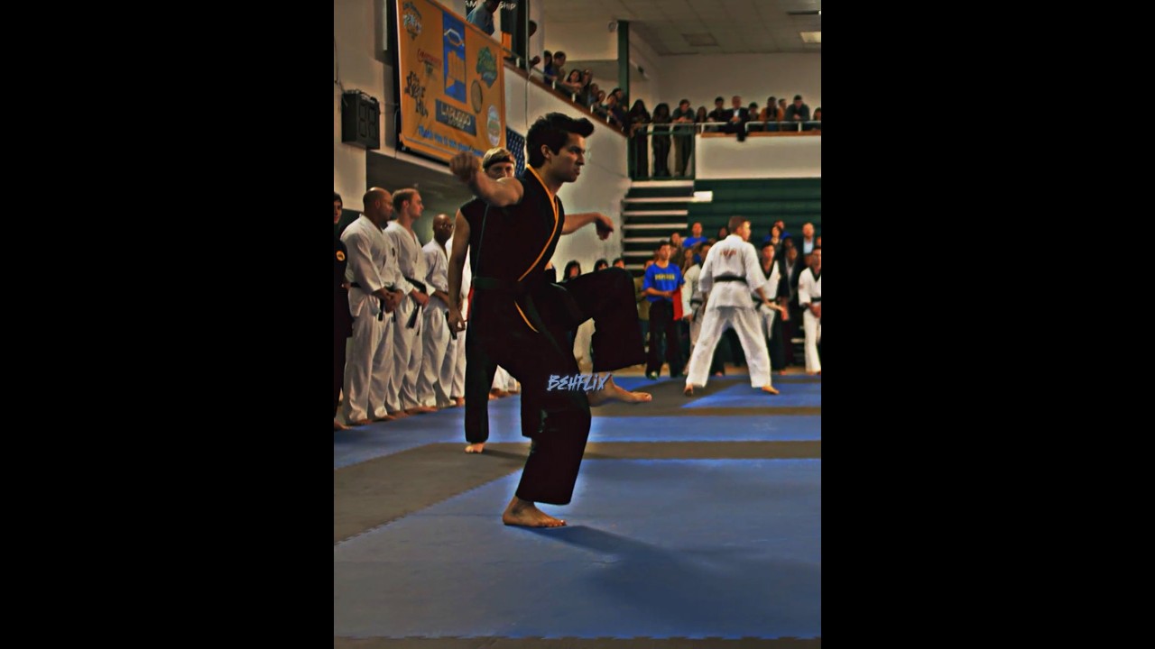 Miguel steals Larusso’s Crane kick..