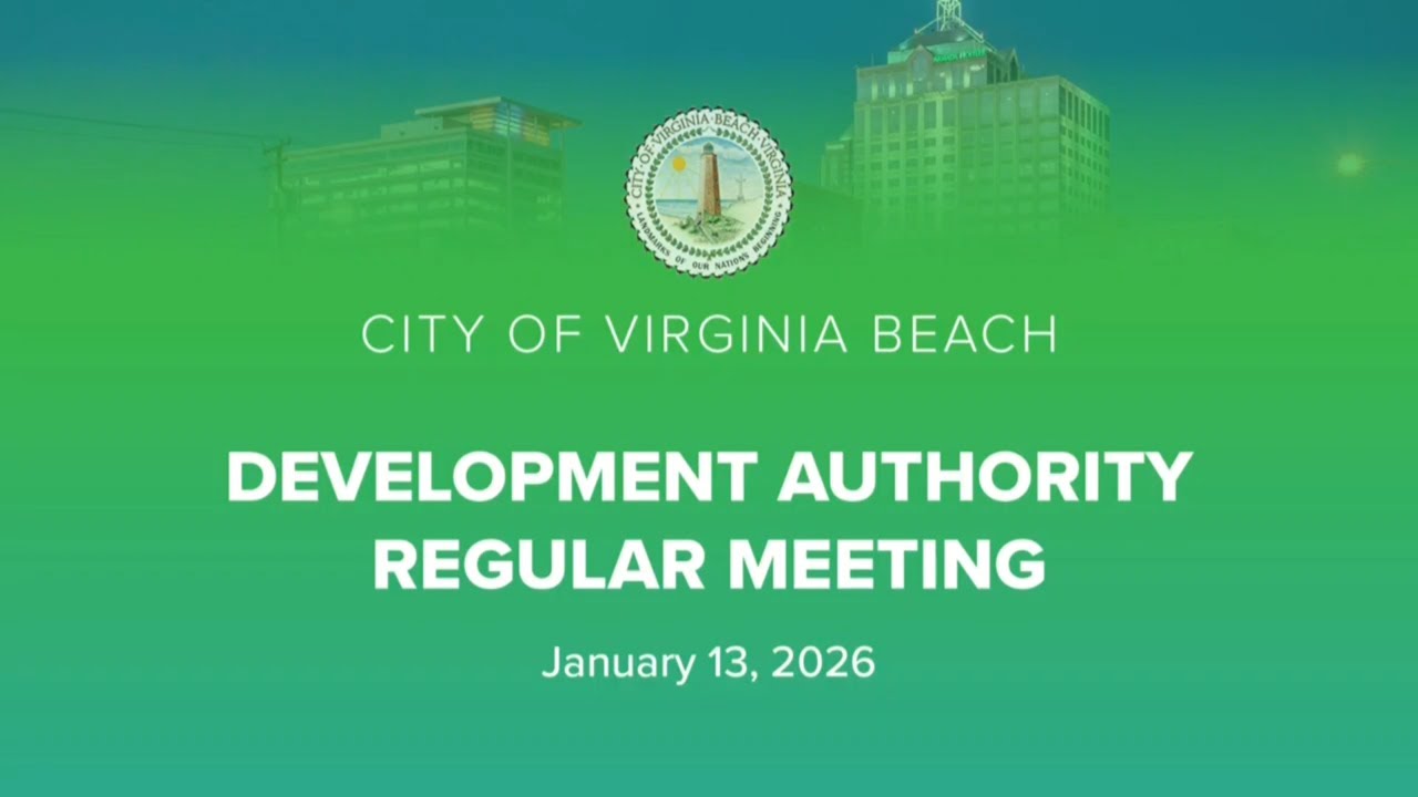 Virginia Beach Development Authority Meeting, 1/13/2026