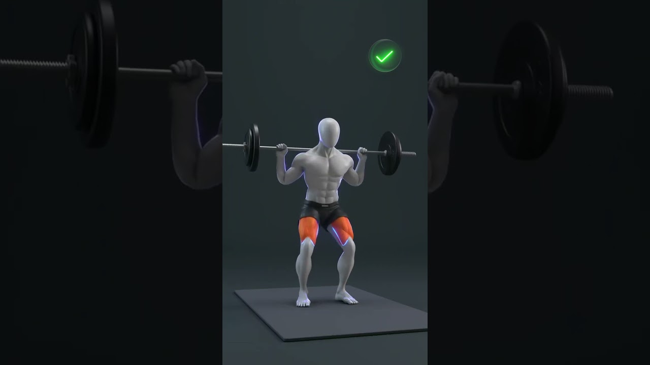 perfect squat form . kuch mistake mat karo... 