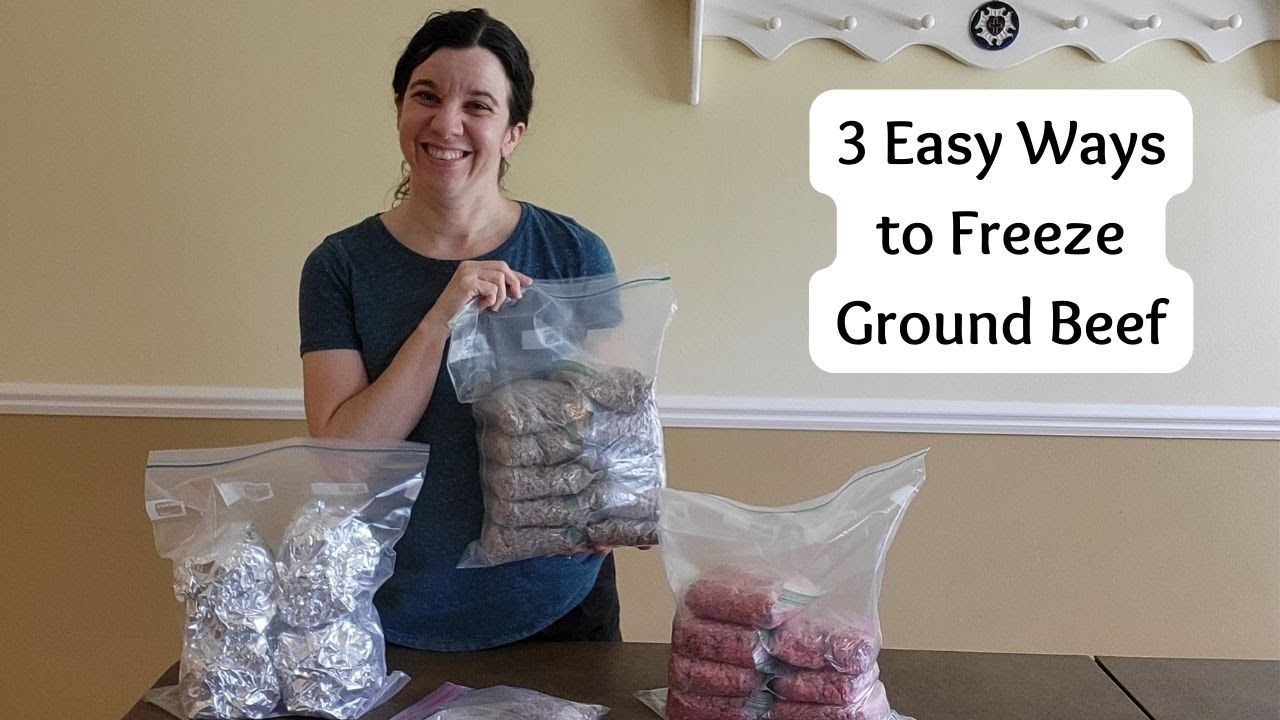 3 Easy Ways to Freeze Ground Beef - How to Save Money on Groceries by Stockpiling Meat