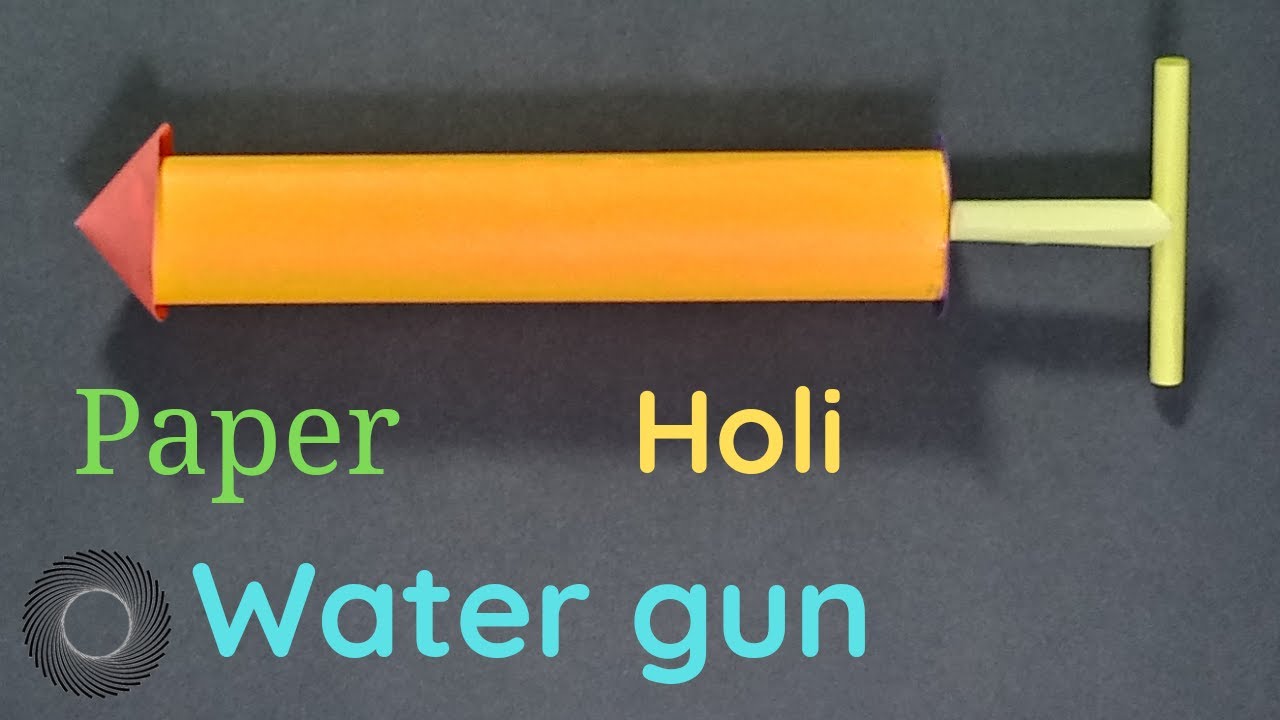 DIY Water gun | pichkari | paper craft | R black craft studio.
