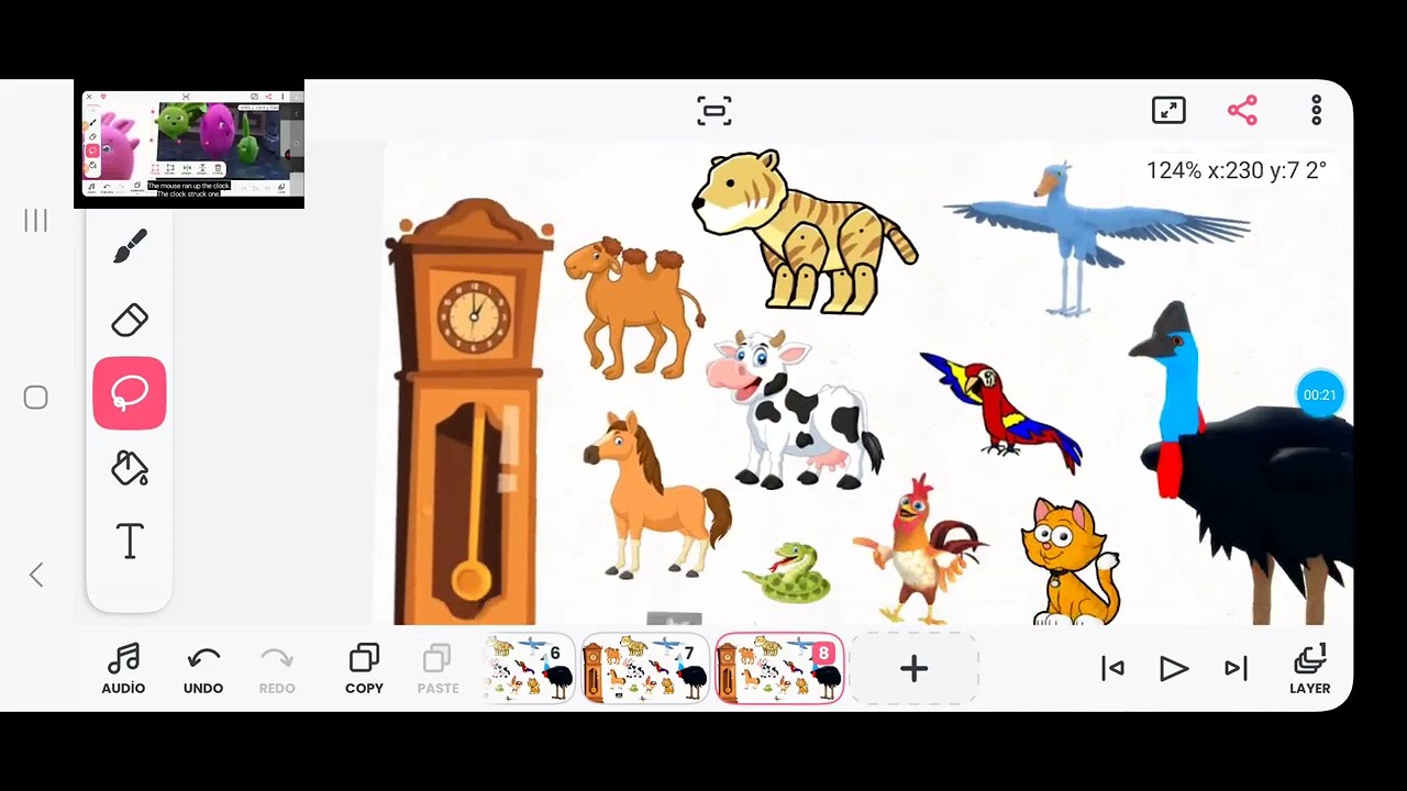 Hickory dickory dock cassowary #Stevegee-x4b