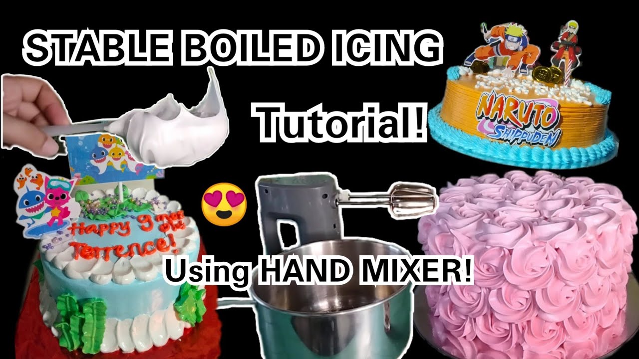 How to make stable boiled icing | Boiled icing tutorial | Easy step!