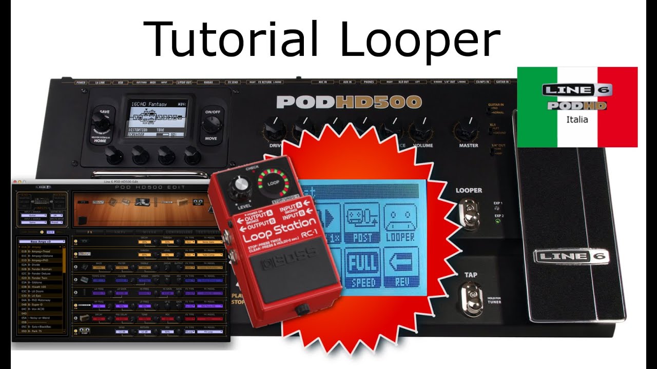 Line6 Pod HD ITA - Tutorial: Come utilizzare il Looper