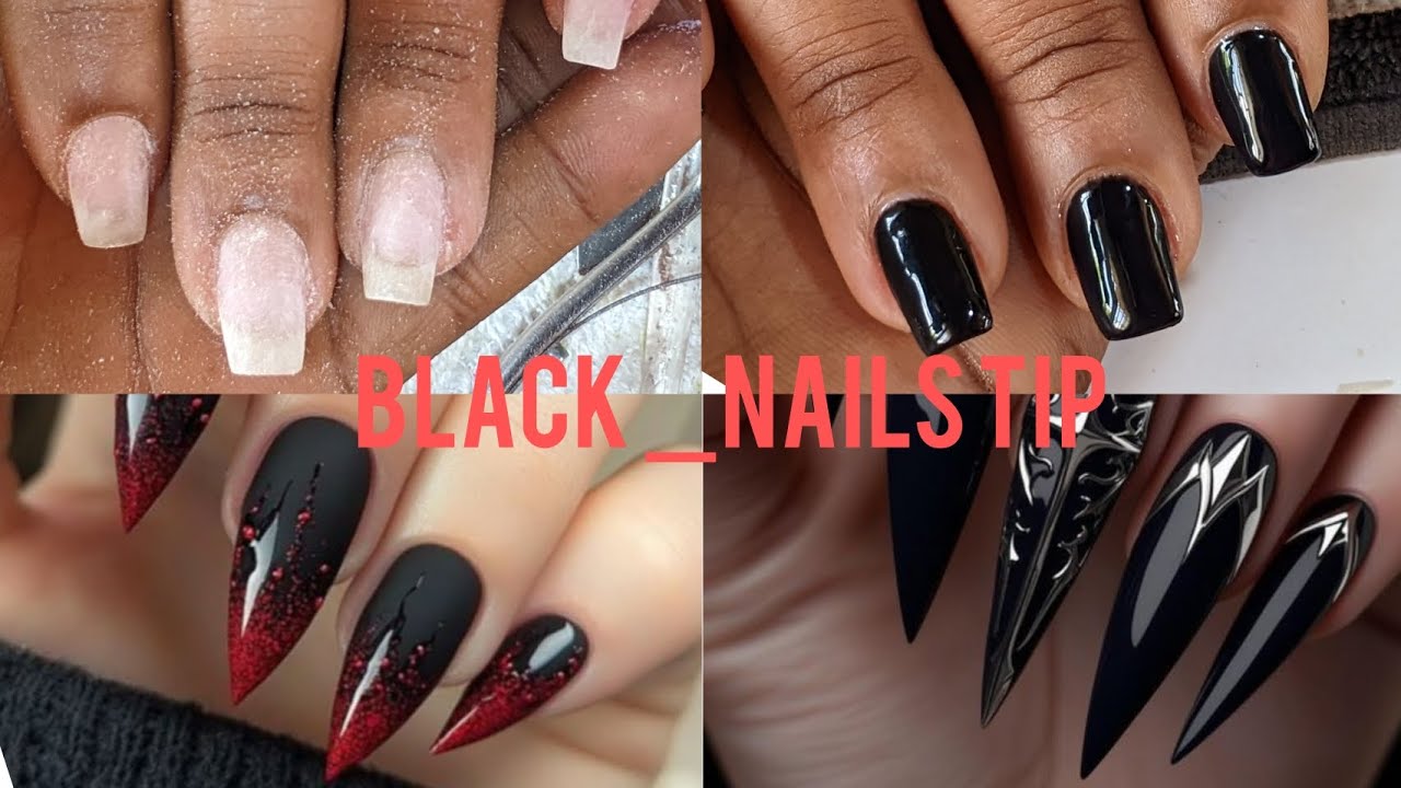 #Black_Nails paint this video is good for you please don't Miss 💅💅💅💅