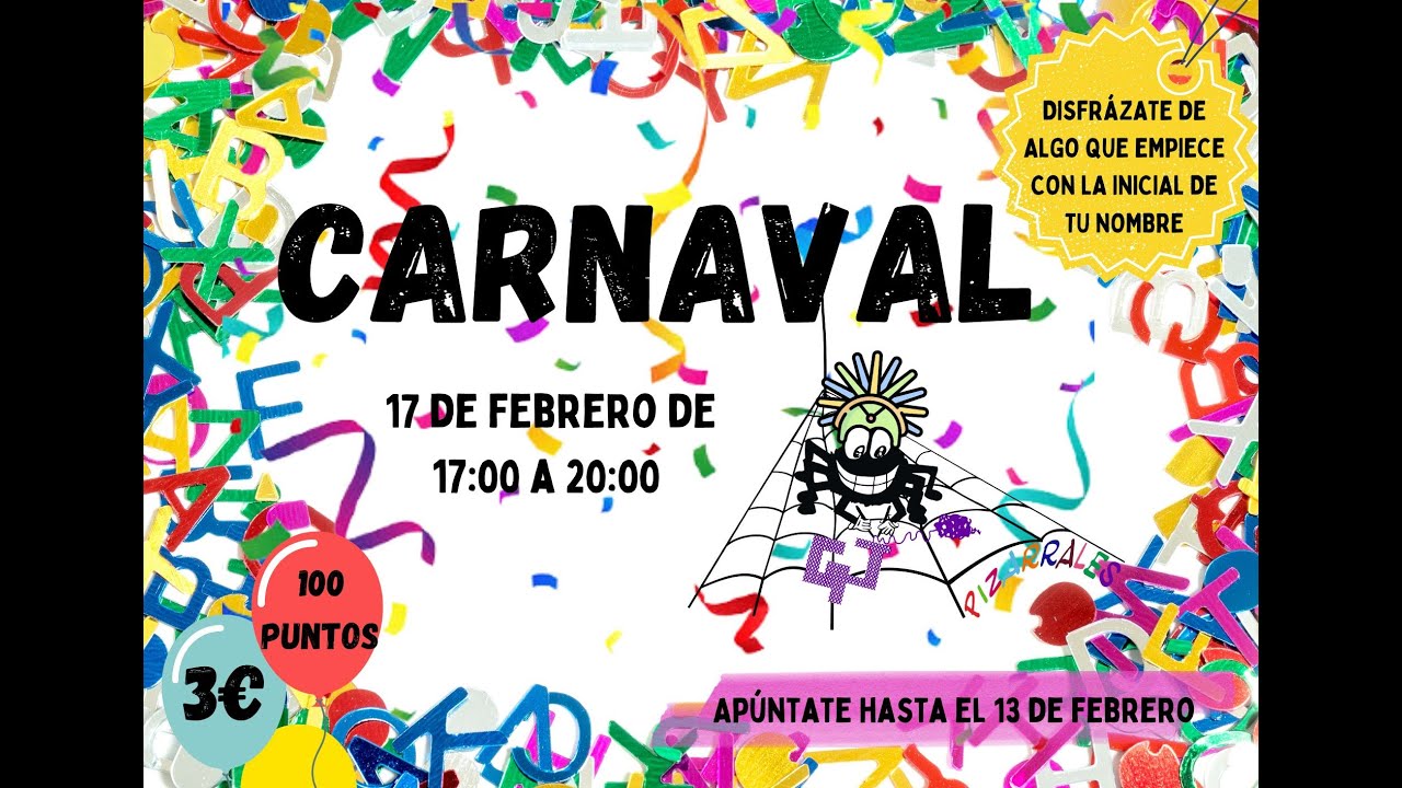 DISFRACES DEL CARNAVAL DE LAS INICIALES 23 DE NUESTRO GRUPO JOVEN PIZARRALES