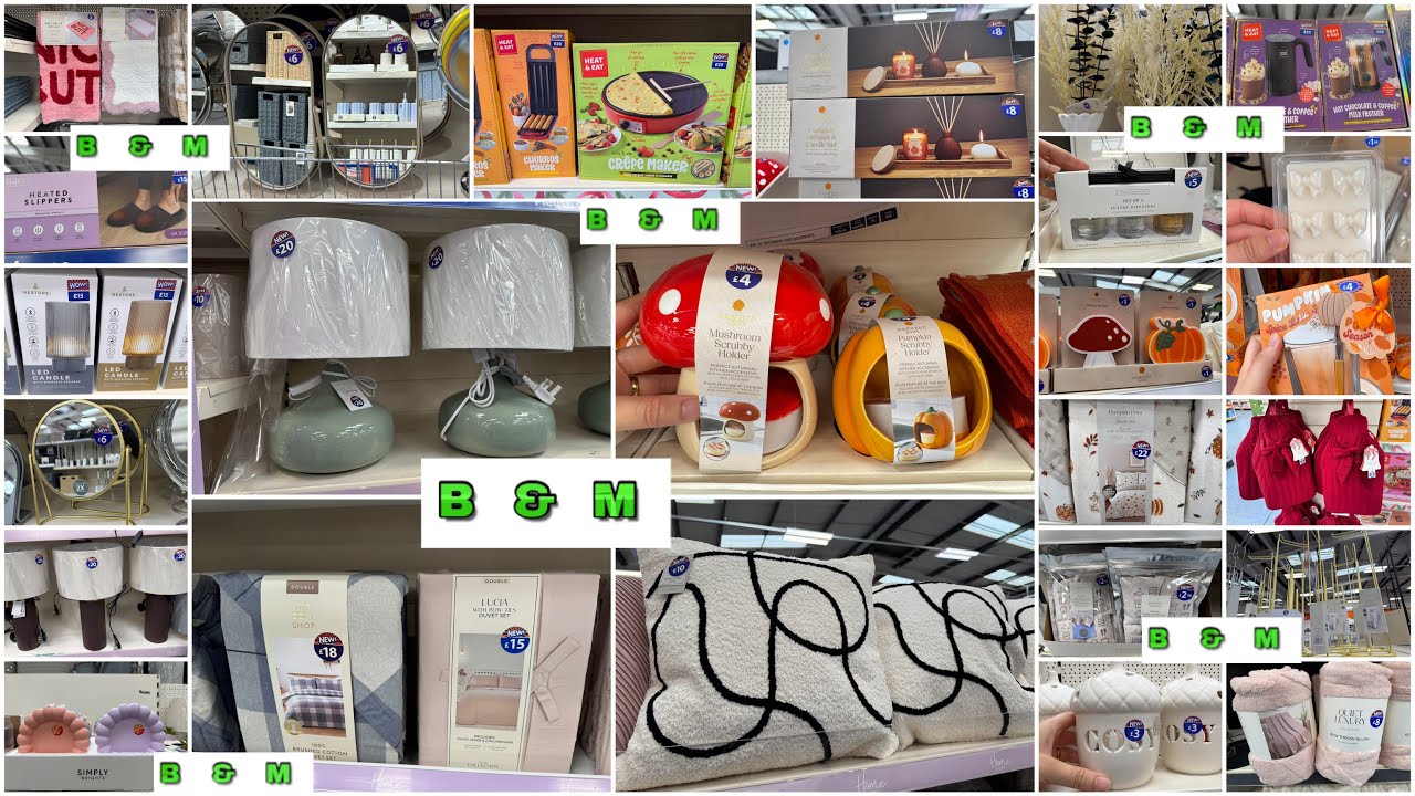 ♦️B&M♦️HUGE NEW COLLECTION OF HOME DECOR,BEDDING,CUSHIONS,LAMPS,BATHROOM ACCESSORIES♦️August 2025♦️
