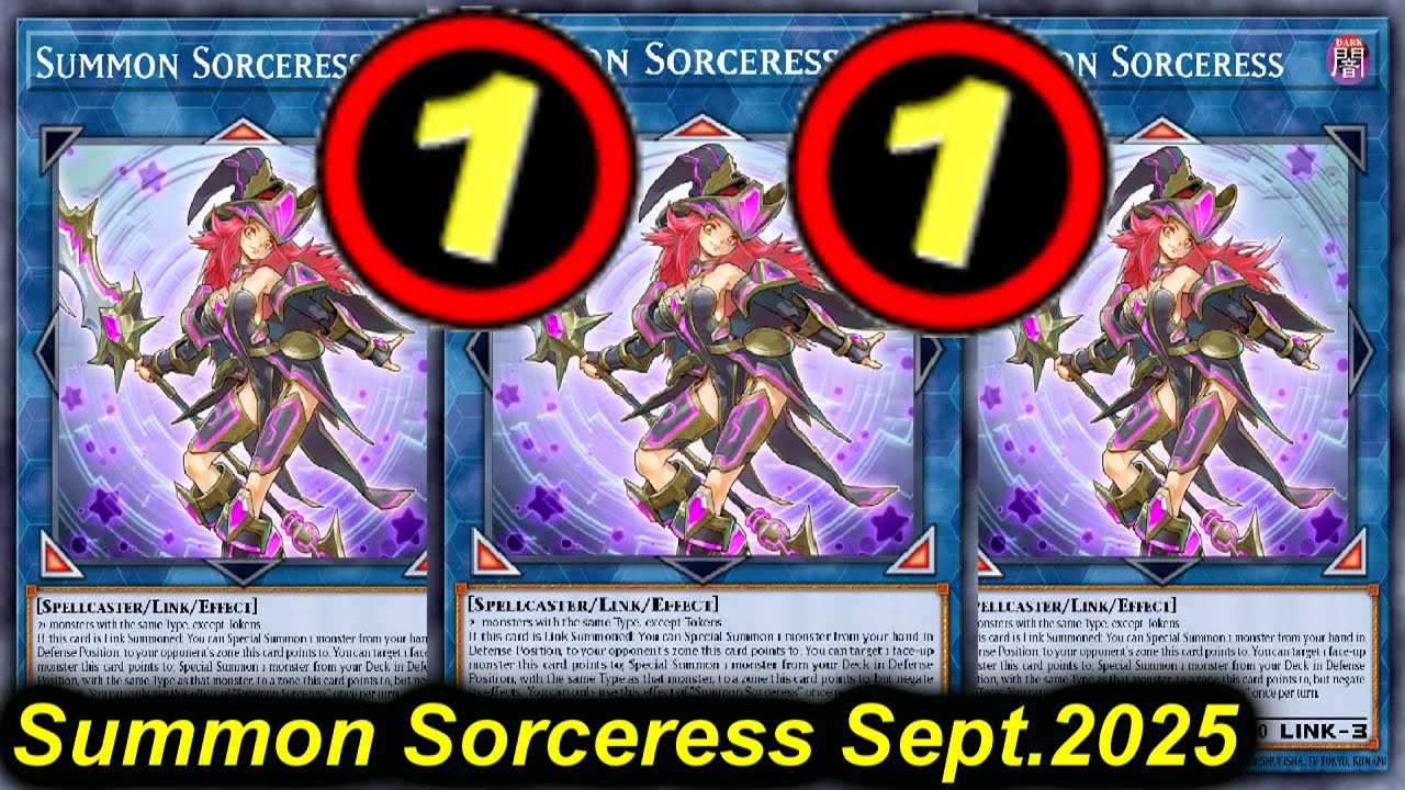 SUMMON SORCERESS Deck Post New TCG Banlist Sept.2025 | 1 CARD COMBO | YUBEL DECK 2025 Yu-Gi-Oh!