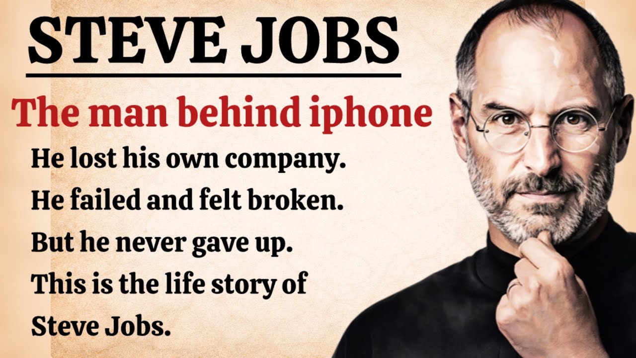 Learn English with Steve Jobs Story | Easy & Slow English