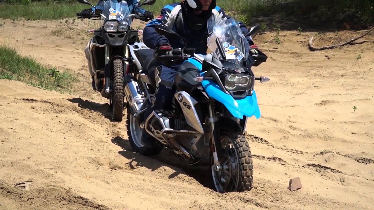 Riding Through Deep Sand on a BMW GS