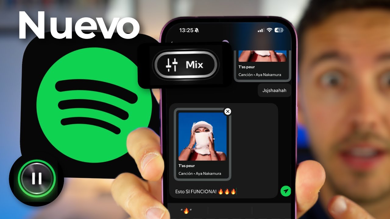 ACTUALIZACIÓN de Spotify con MENSAJES y MEZCLA de DJ 🔥