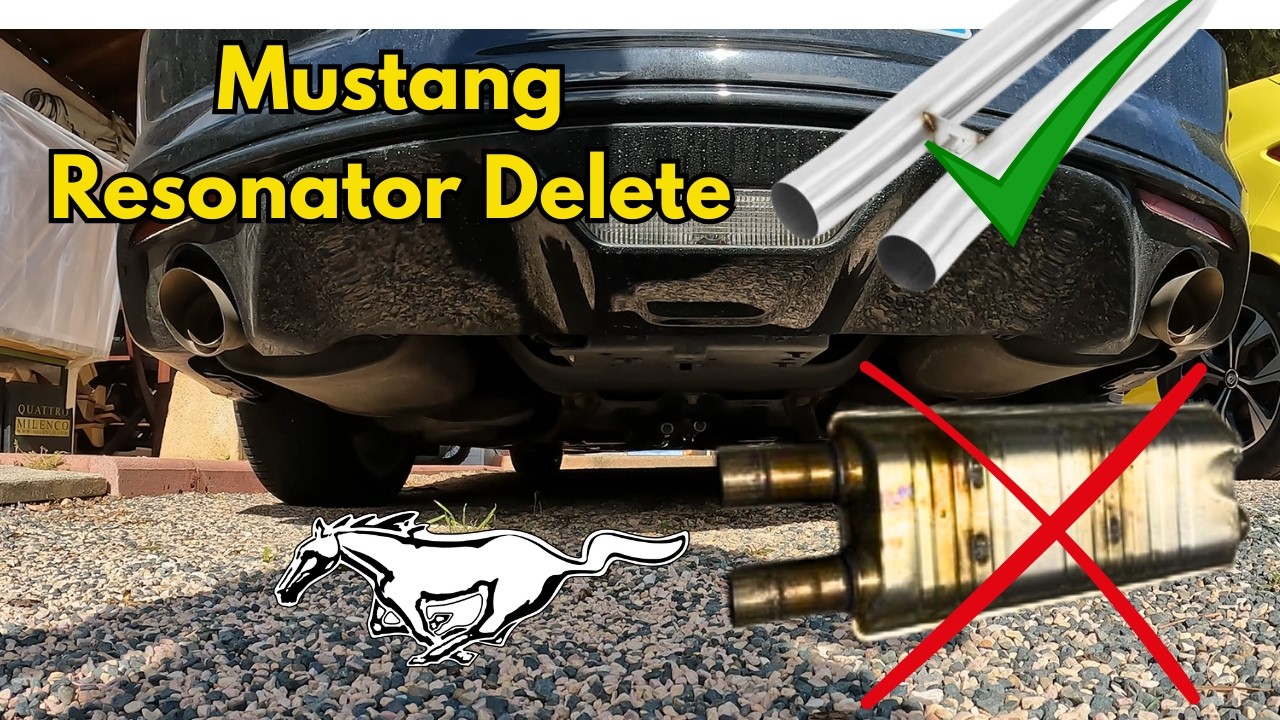 Mustang Egzoz Modifiyesi Susuturucu iptali Resonator Delete