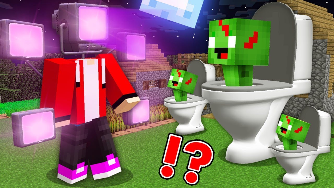 JJ Became TV Man Boss And Hypnotized Mikey SKIBIDI TOILET EXE At 3 am in Minecraft? - Maizen