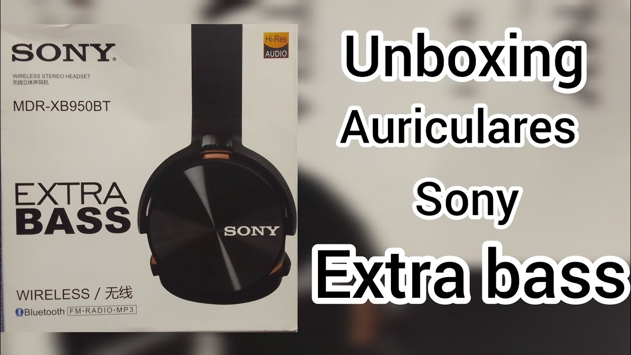 unboxing auriculares SONY EXTRA BASS 🎧🔥