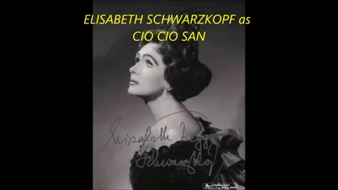 Elisabeth SCHWARZKOPF as Cio-Cio-San in Mme BUTTERFLY, live 1952