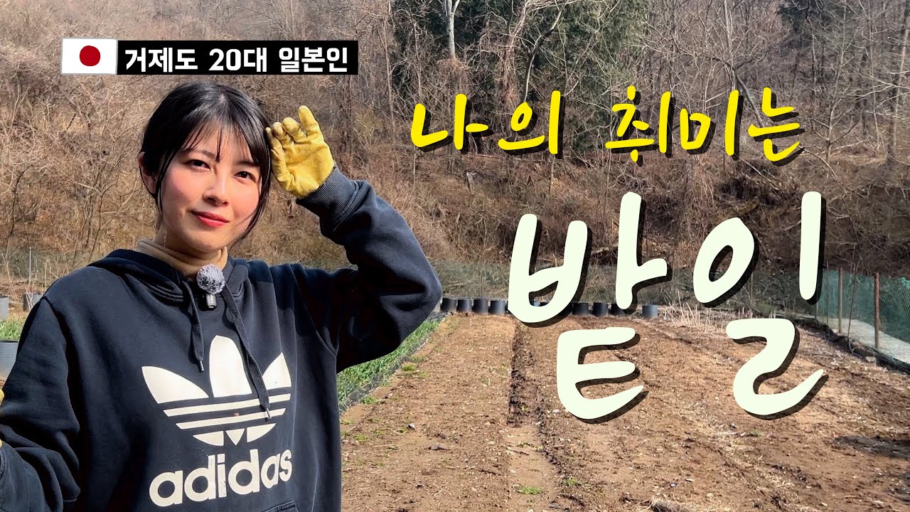 저는 유튜브 촬영용이 아닌 진짜 밭에서 일하는게 좋아요