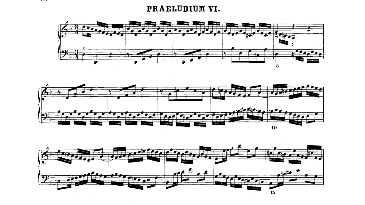 J.S. Bach Prelude and Fugue in d-minor, WTC II BWV 875