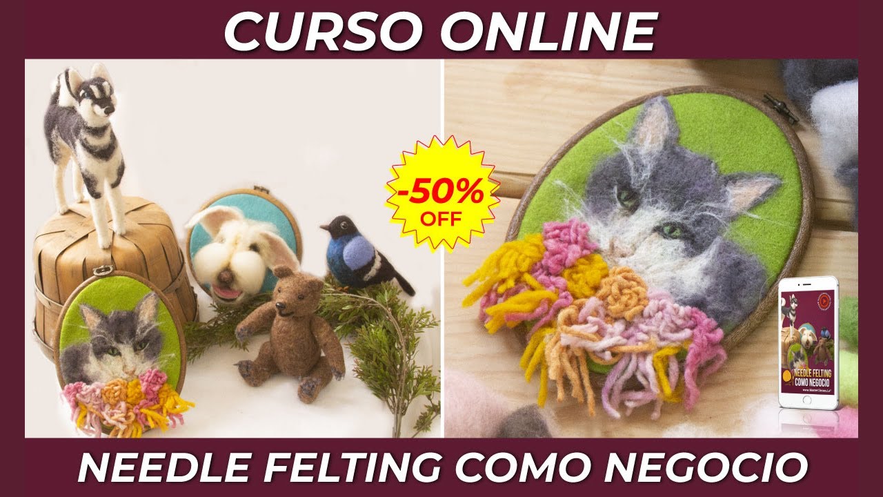 ✅ NEEDLE FELTING COMO NEGOCIO 🐶🐱