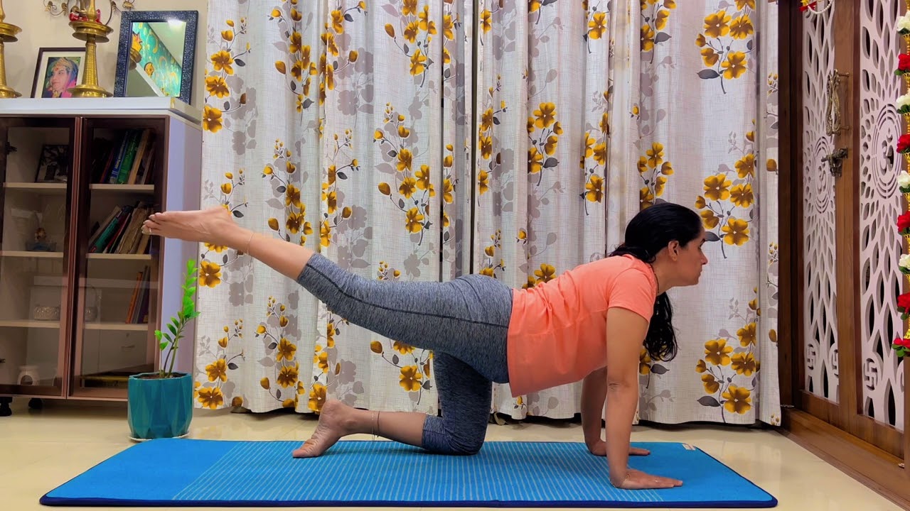 Marjaryasana (Cat Pose)  and Bitilasana (Cow Pose)