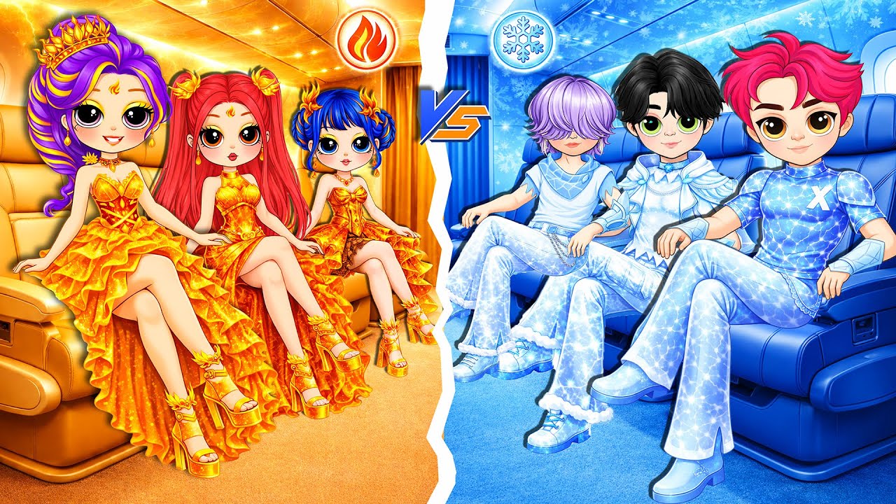 Хантрикс и Саджа Бойз: Битва модных преображений между Огненной Девушкой и Ледяным Мальчиком | Бу...