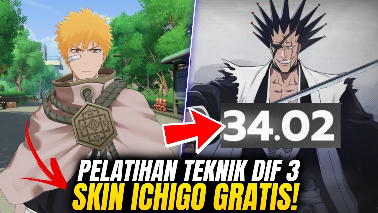 Masuk Top 9%  Event Pelatihan Taktik Difficulty 3 & Gratis Skin Ichigo - Bleach Soul Resonance