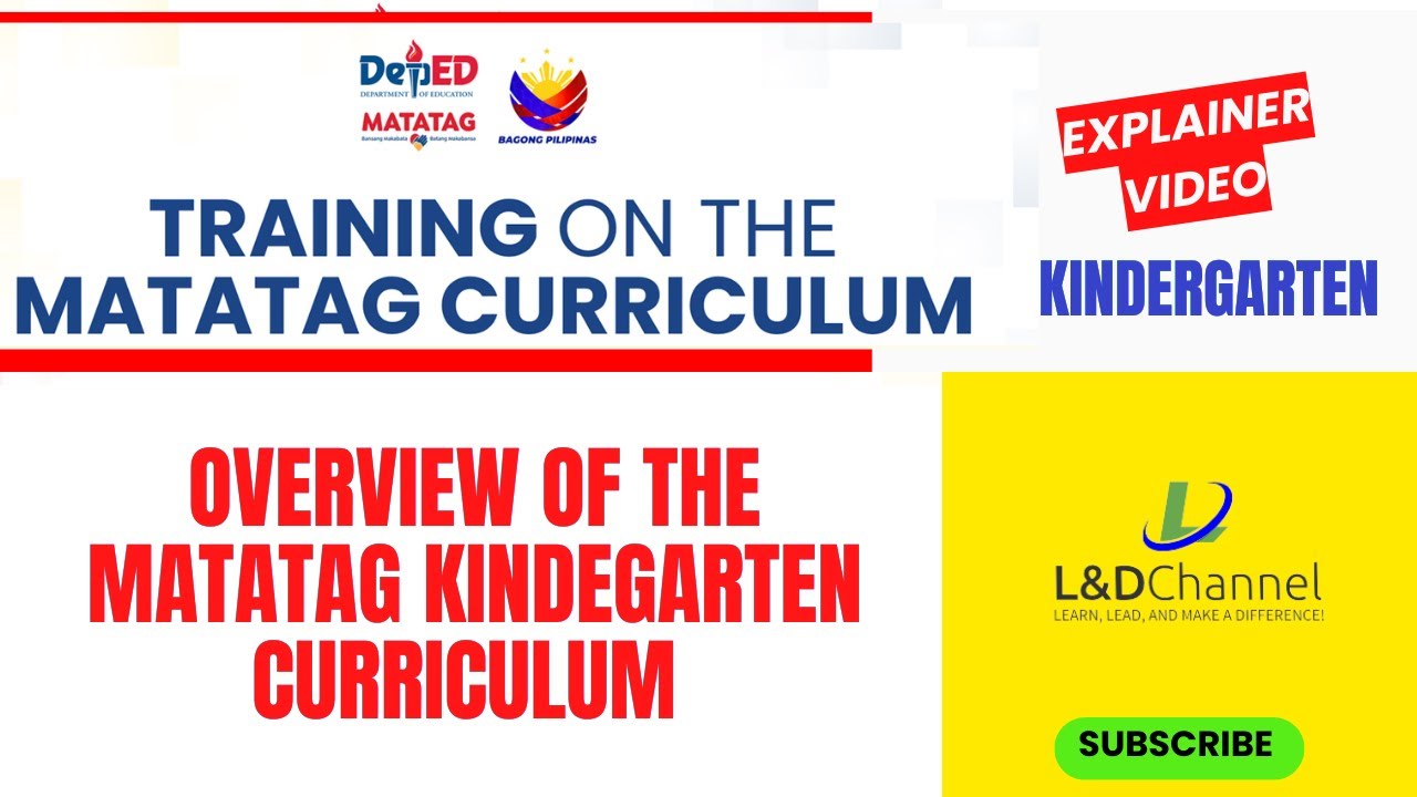 The Shape of MATATAG Kindergarten Curriculum (Overview of the MATATAG Kindergarten Curriculum)