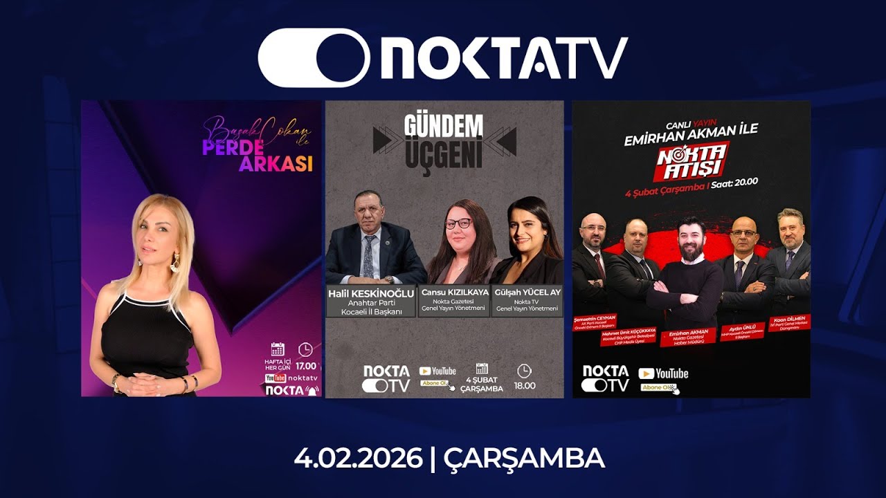 Nokta TV Canlı Yayını | 04 Şubat 2026 | Çarşamba | #CanlıYayın