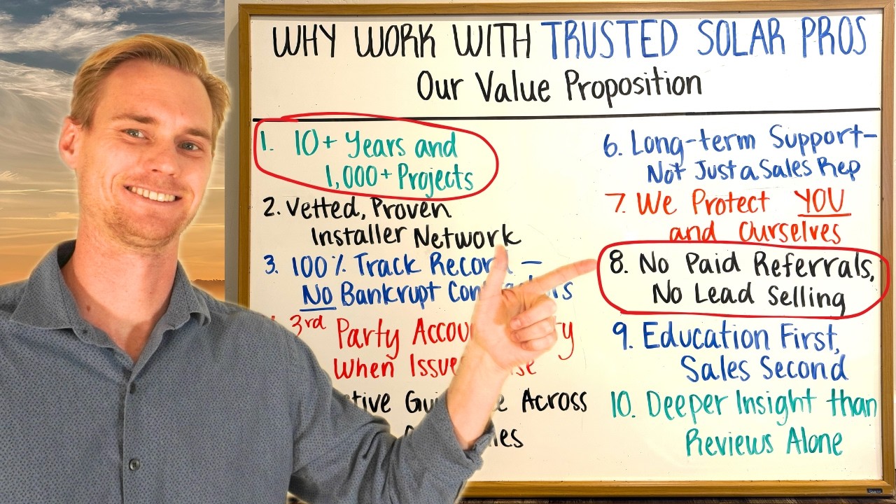 Какая компания по установке солнечных батарей ЛУЧШАЯ в США? Почему стоит выбрать Trusted Solar Pros?