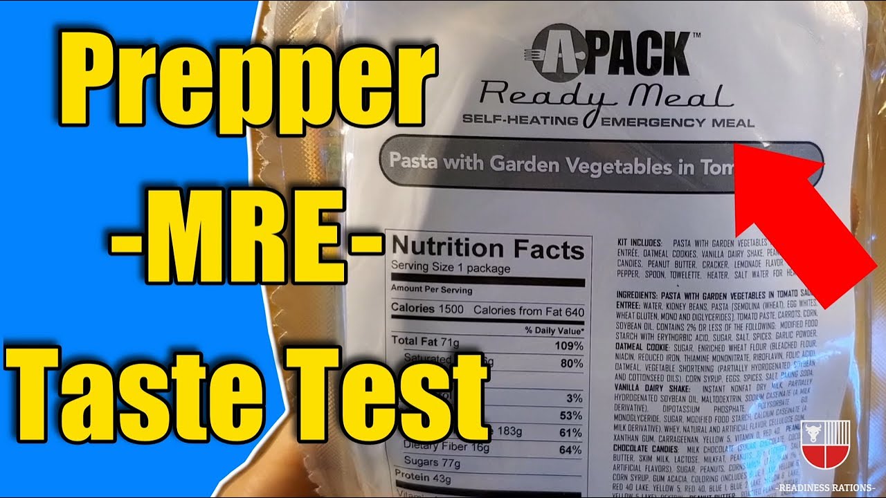 Обзор APack READY MEAL и как приготовить глазурь для MRE? Дегустационный тест AmeriQual Emergency...