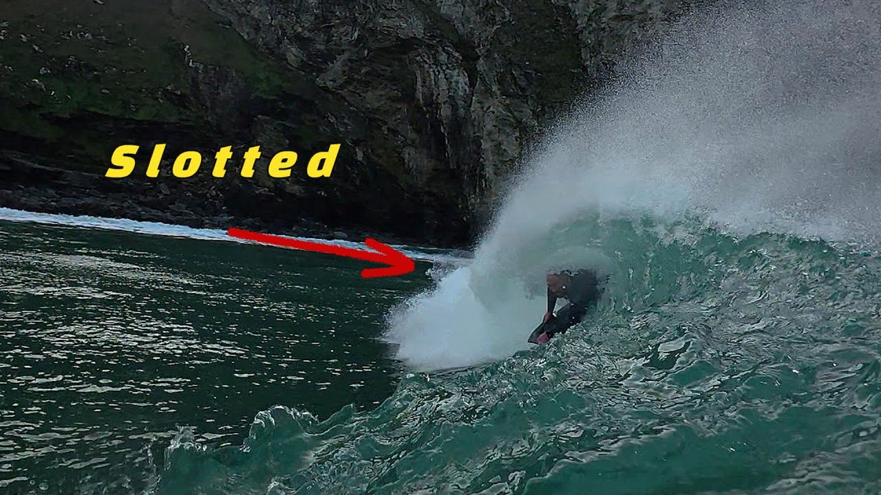 Surfing Epic Bodyboard Barrells in Cornwall UK