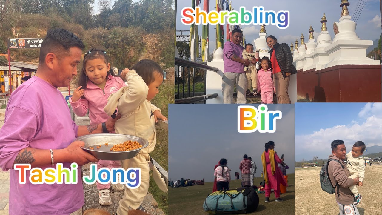 Visit to Bir,Sherabling and Tashi Jong.་ལོ་སར་ཚེས་བཞིར་ངེད་ནང་མི་བཞི་པོས་གནས་མཇལ་དང་སྤྲོ་འཆམ།།