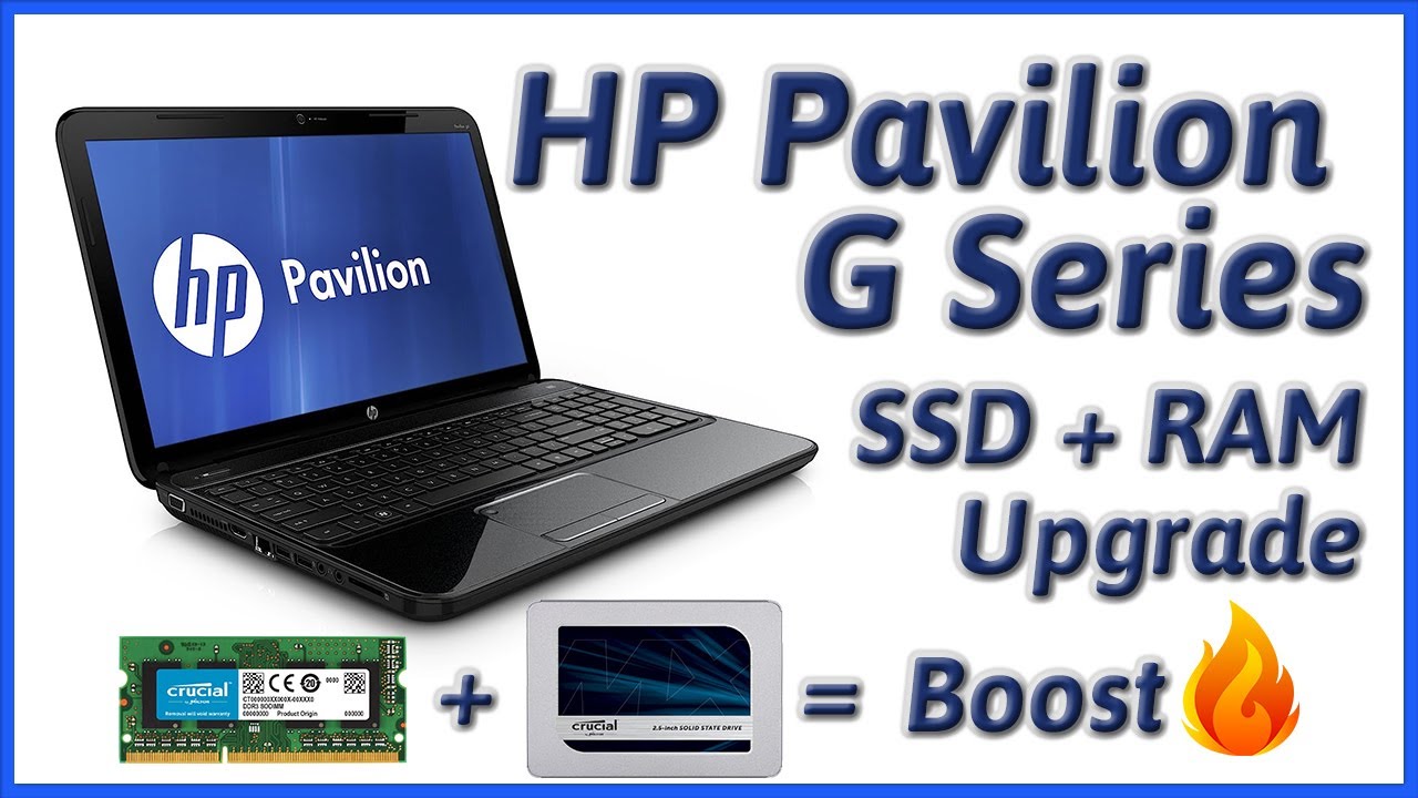 HP Pavilion G Series SSD + RAM Upgrade Performance Boost🔥 #hp #crucial