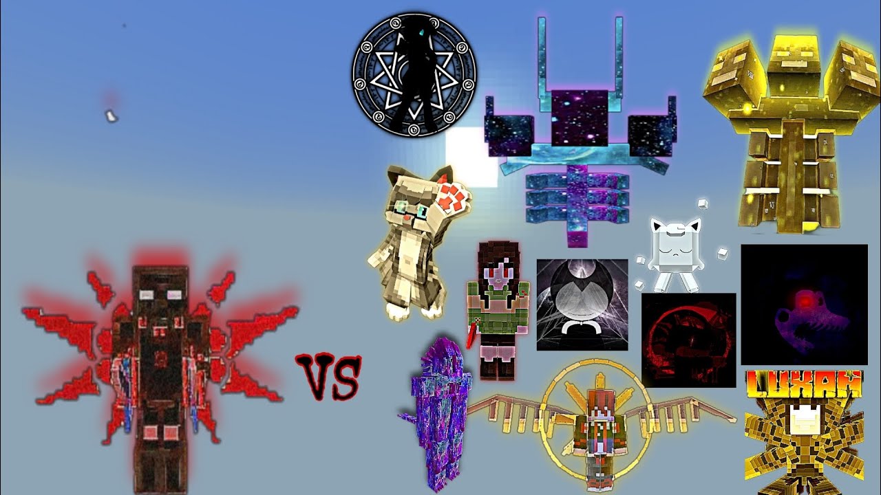 Blood God Infinity vs Random OP Broken Inflation Bosses | Minecraft Bedrock | Inflation Mob Battle