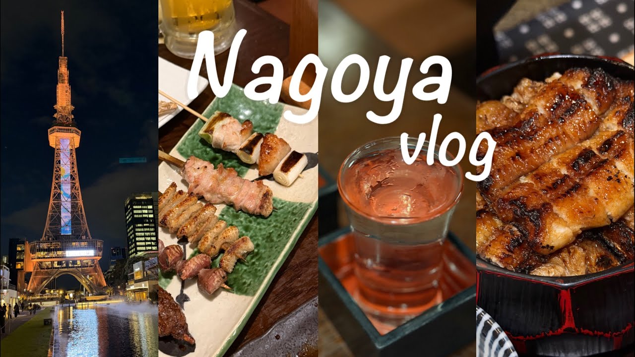 나고야 Vlog #1 l 노잼도시? 맛집을 찾아서 4박 5일 여행 코스 l 하츠마부시 하나오카 이치란 쿠시야키 오스상점가 하브스 무카시야 오아시스