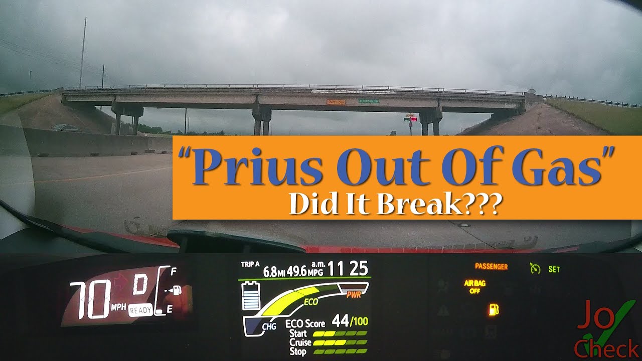 Prius Runs out of Gas and Battery Power