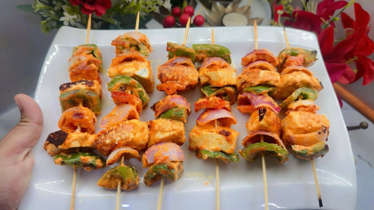 Easy पनीर tikka recipe without oven at home || 10 minute paneer tikka recipe 
