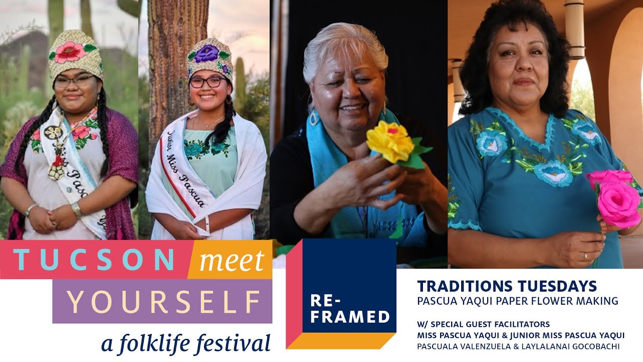 (ESPA&Ntilde;OL) Traditions Tuesdays: Pascua Yaqui Paper Flower Making