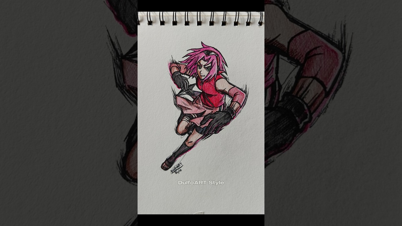 Sakura Haruno, speed drawing 