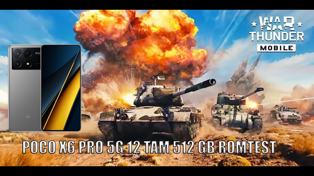 War Thunder Mobile | POCO X6 PRO 5G 12GB RAM MediaTek Dimensity 8300 Ultra TEST