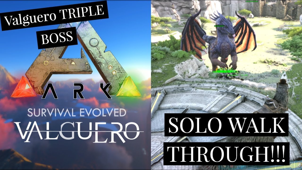 Valguero Boss Fight SOLO WALK THROUGH!!! How to beat it with Deinonychus!