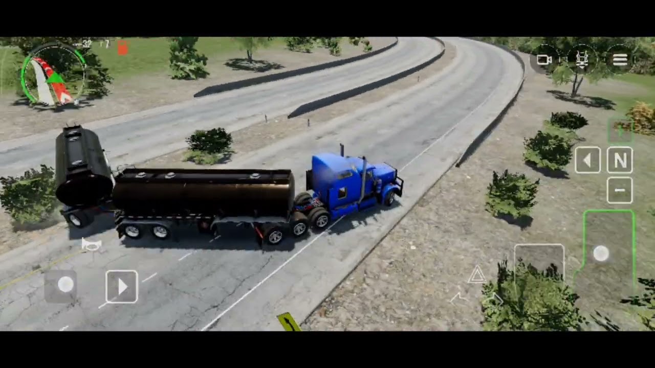 Parte 2 da viagem com Peterbilt puxando bitrem tanque 