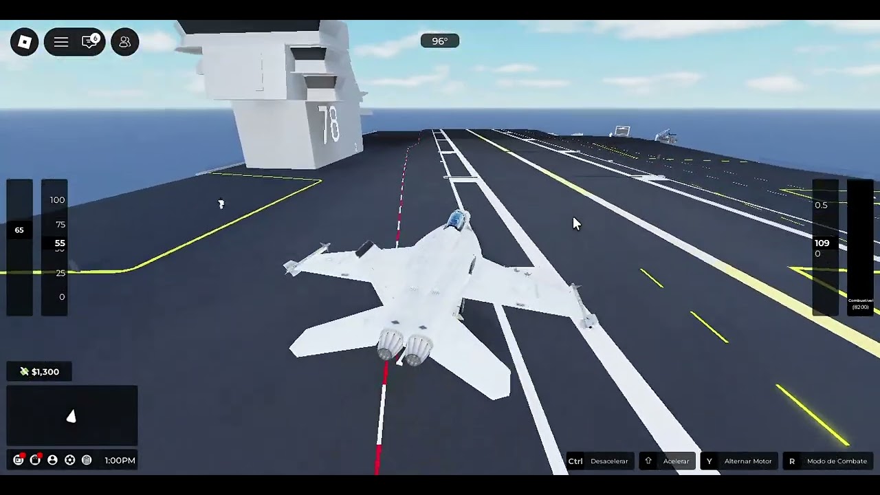 tutorial de como decolar no arcraft carrier