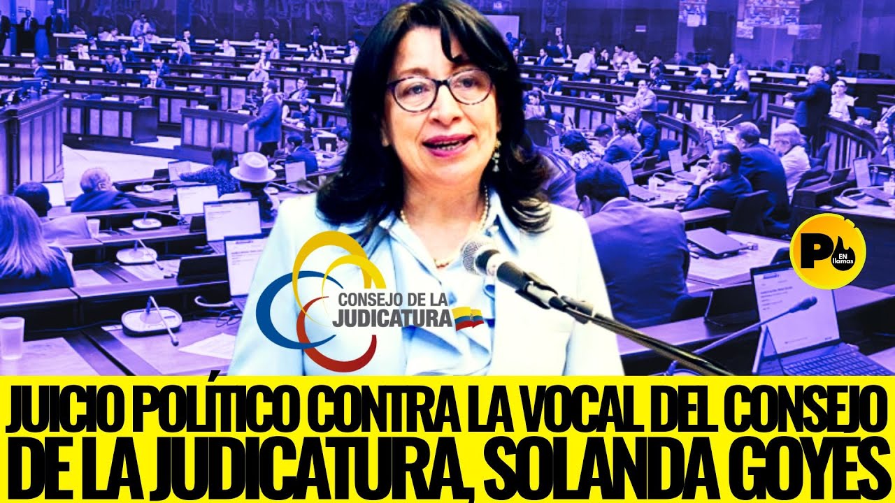 JUICIO POL&Iacute;TICO CONTRA LA VOCAL DEL CONSEJO DE LA JUDICATURA, SOLANDA GOYES